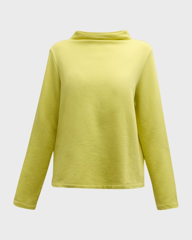 Funnel-Neck Organic Cotton Top